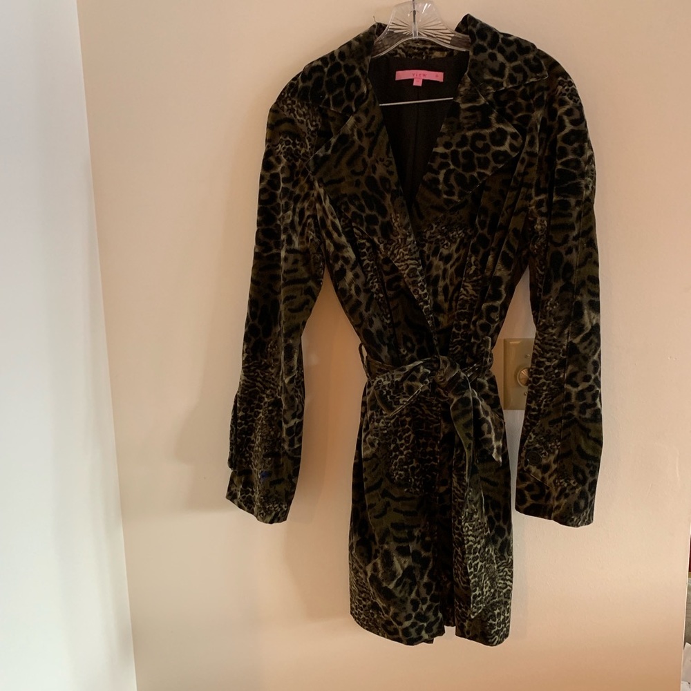 VINTAGE Leopard Print Coat